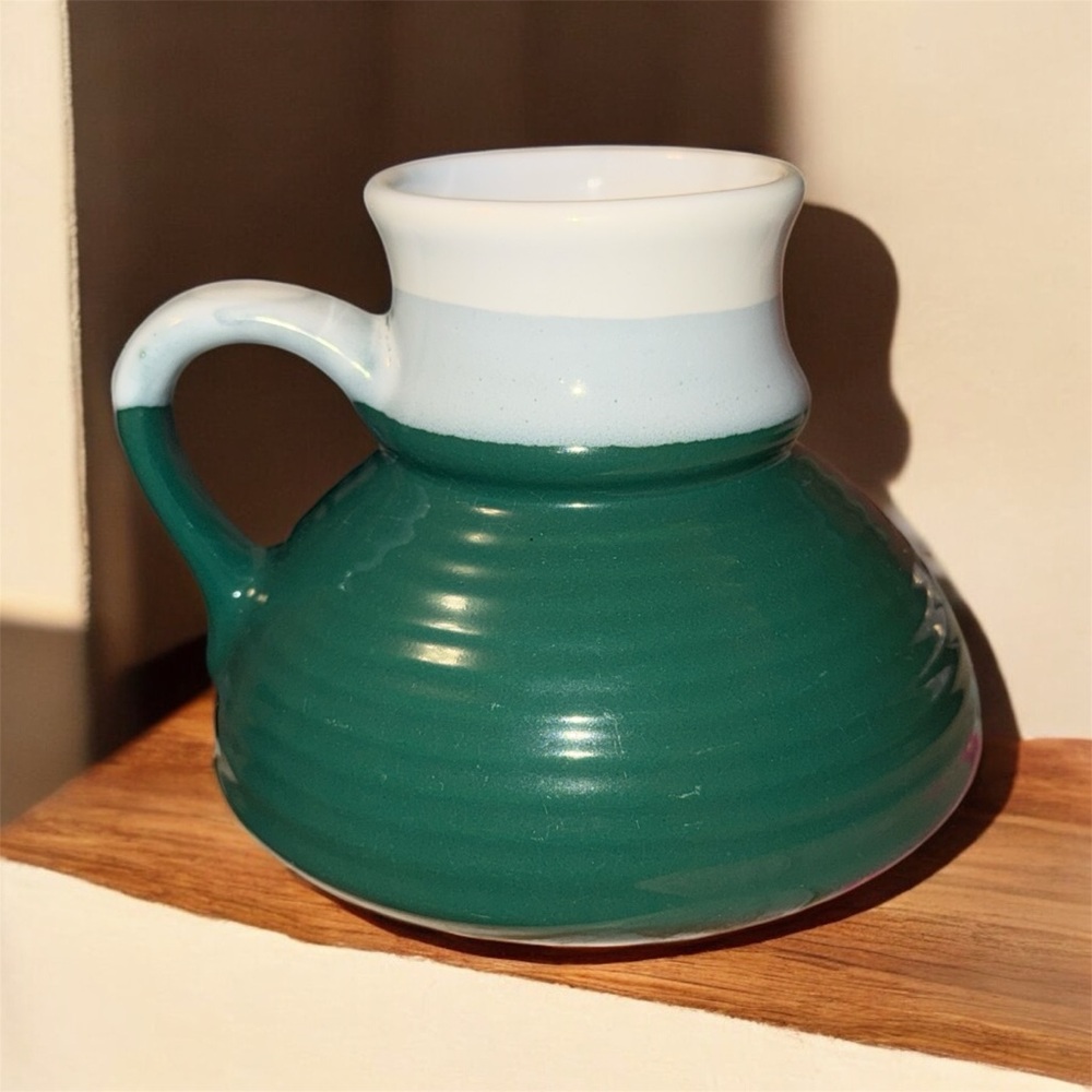Vintage Ceramic No Spill Coffee Mug